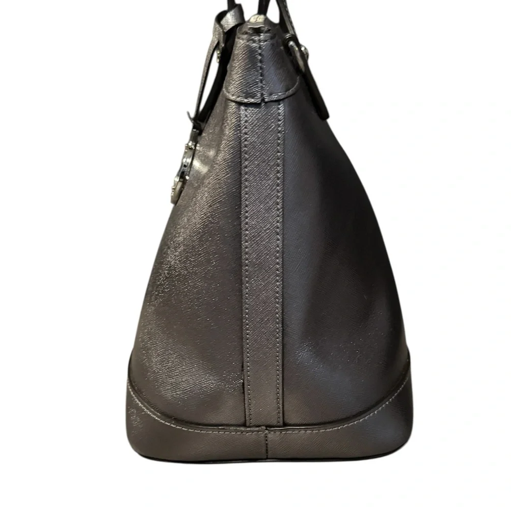 Henri Bendel Saffiano Leather Top Handle Bag - Picture 5 of 7